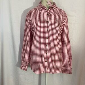 Lands End Cotton Long Sleeve Button Down Shirt